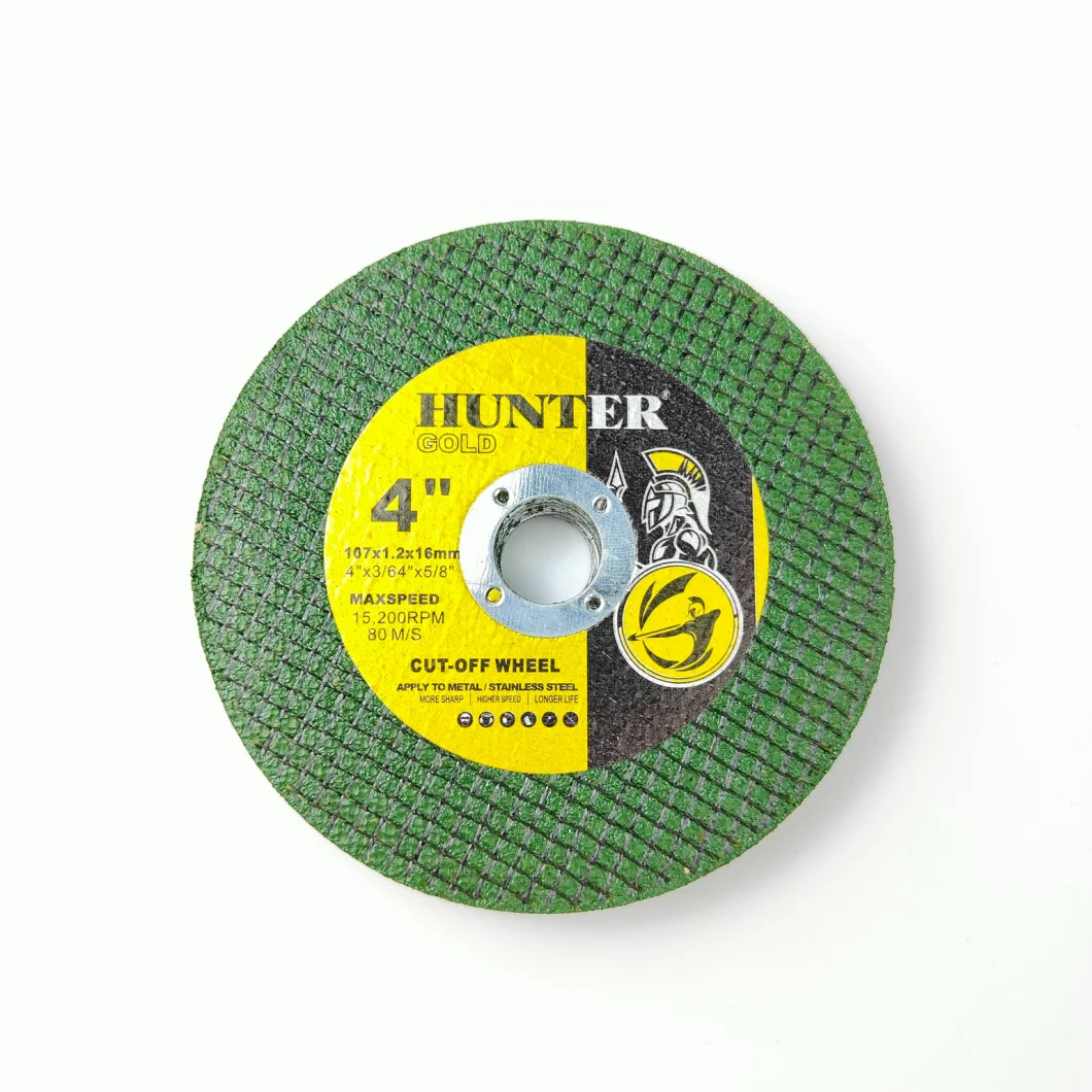 107X1.2X16mm 4in1 Super Thin Cutting off Wheel for Abrasive Angle Tools, Gold Hunter, 4" X 1/24" X 5/8" Cutting Disc