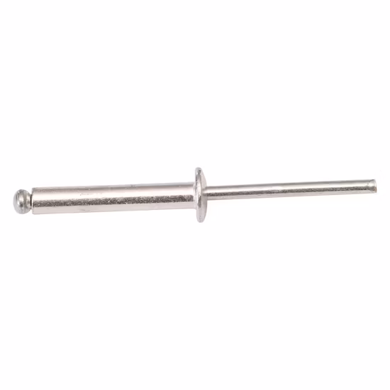Hochwertiges Aluminiumstahlmaterial, natürlicher oder grau lackierter Kopf, Blindnietnagel, 3,2''